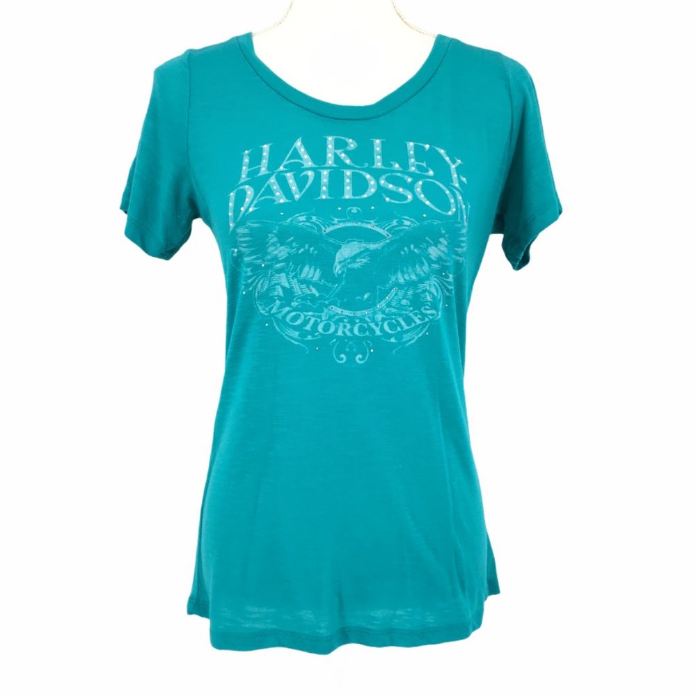 Harley-Davidson Bravado Women's Teal T Shirt